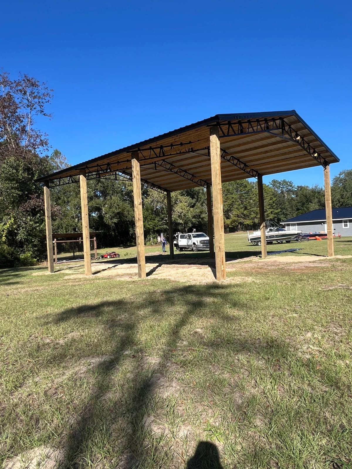 Open pole barn