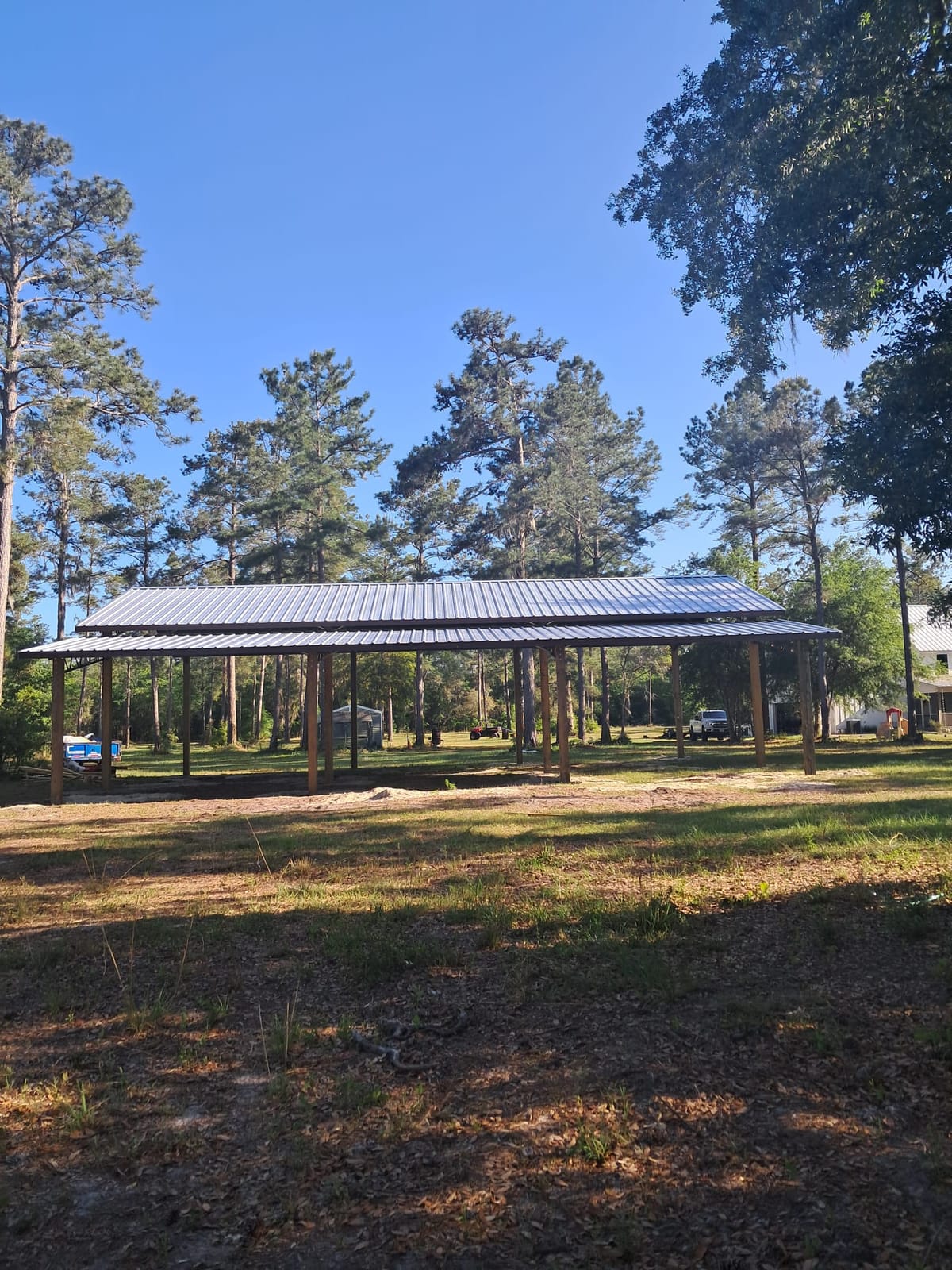Open pole barn