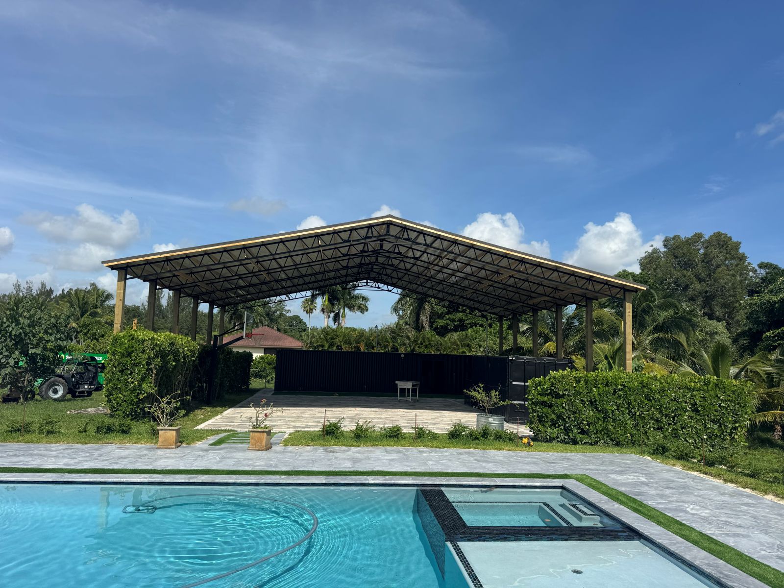 Stables — Covered stable & paddock
